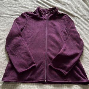 Reitmans Hyba purple fleece jacket, size 2X